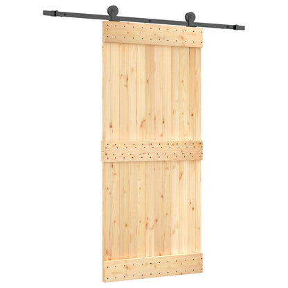 Posuvné Dveře Přirozená A Černá 90 X 210 Cm