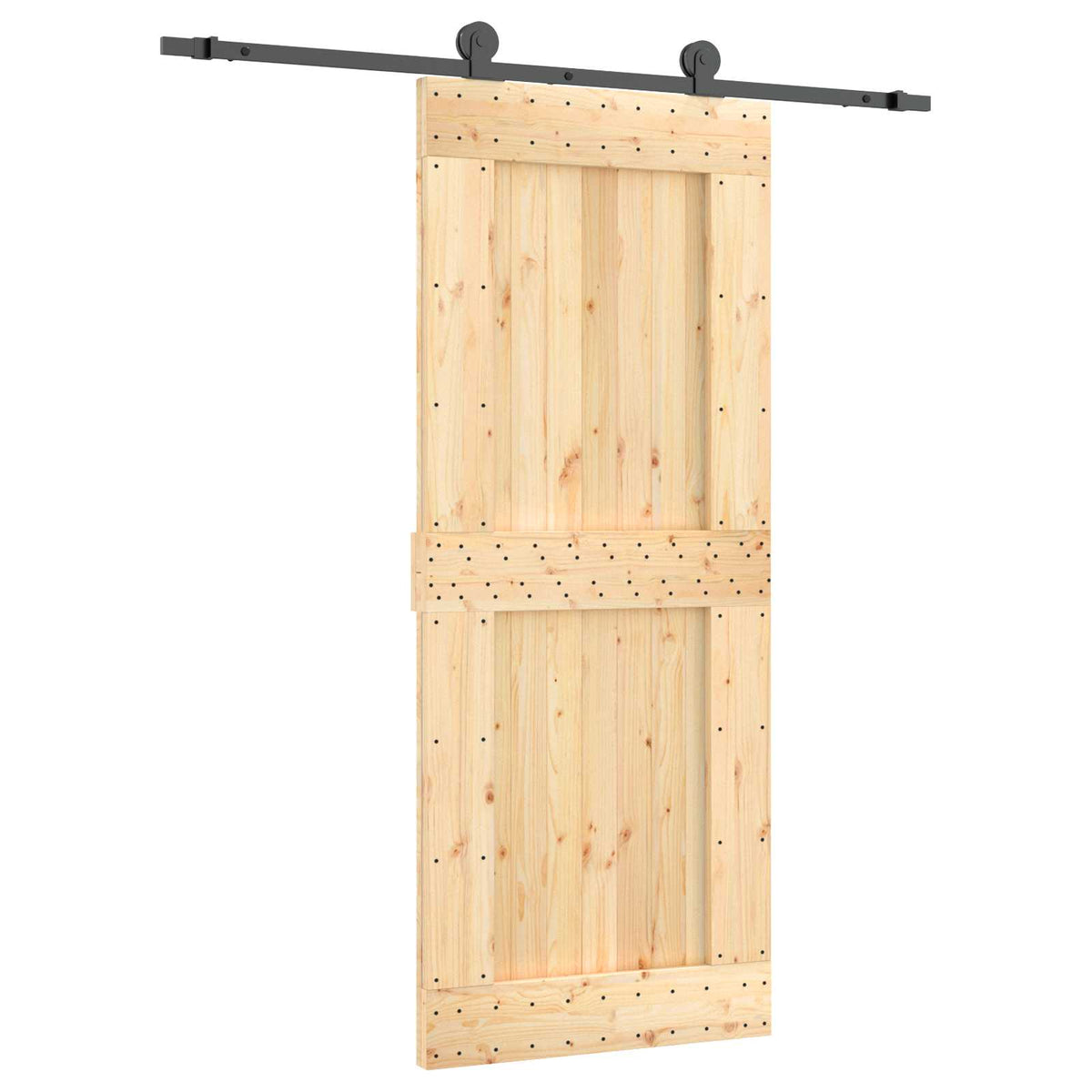 Posuvné Dveře Přirozená A Černá 85 X 210 Cm