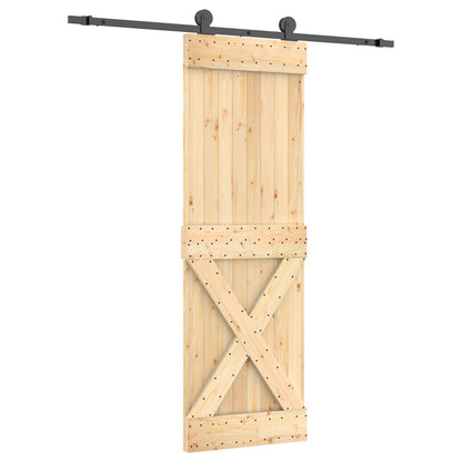 Posuvné Dveře Přirozená A Černá 70 X 210 Cm