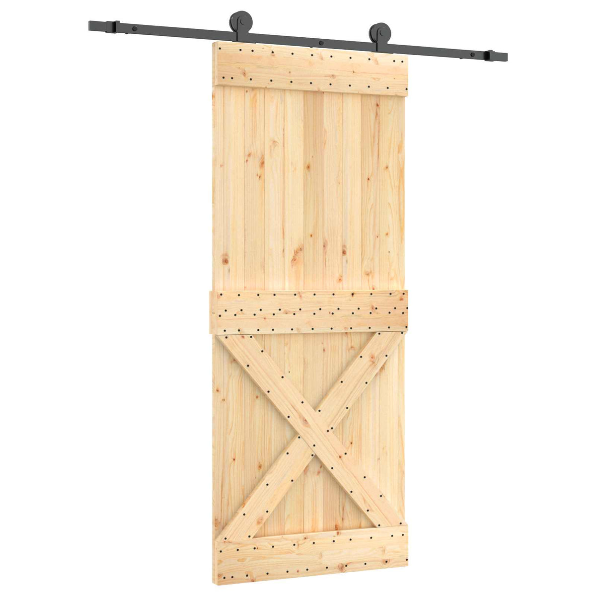 Posuvné Dveře Přirozená A Černá 85 X 210 Cm