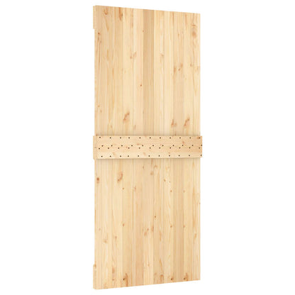 Posuvné Dveře Přirozená A Černá 90 X 210 Cm