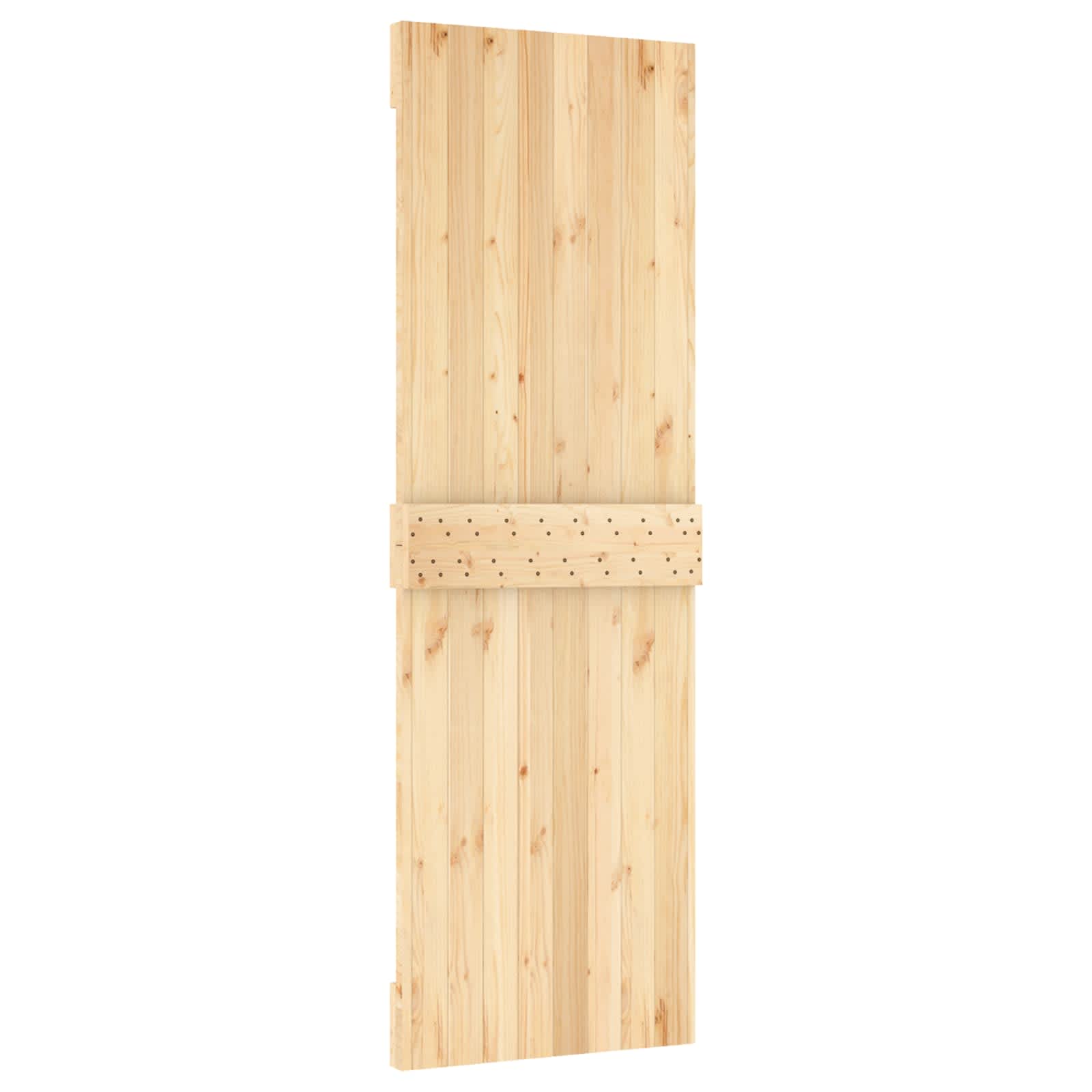 Posuvné Dveře Přirozená A Černá 70 X 210 Cm