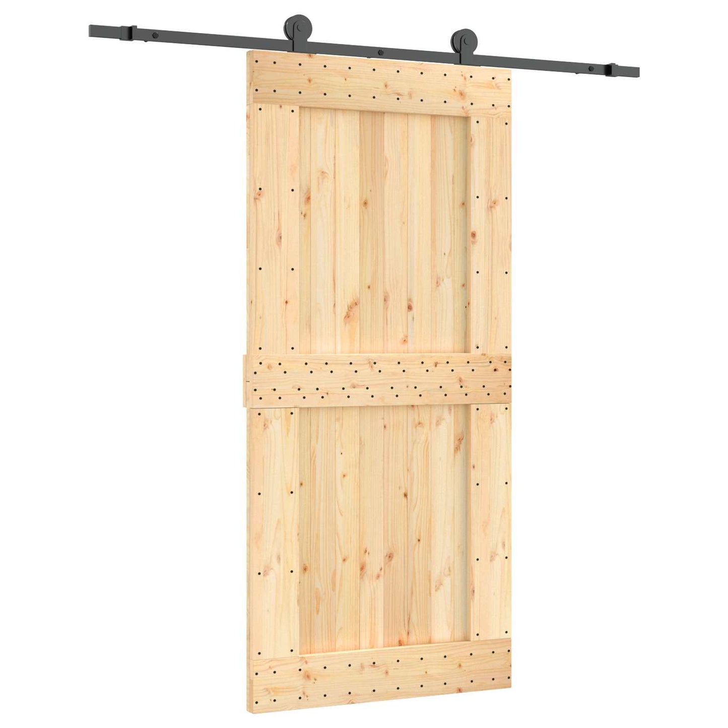 Posuvné Dveře Přirozená A Černá 95 X 210 Cm