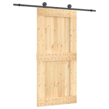 Posuvné Dveře Přirozená A Černá 95 X 210 Cm