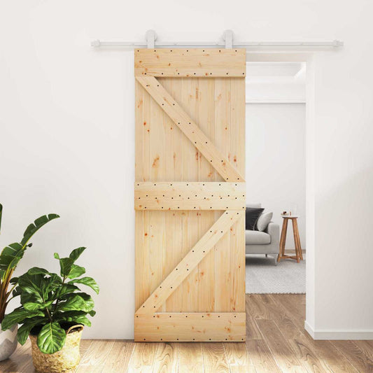 Posuvné Dveře Přírodní A Bílá 80 X 210 Cm