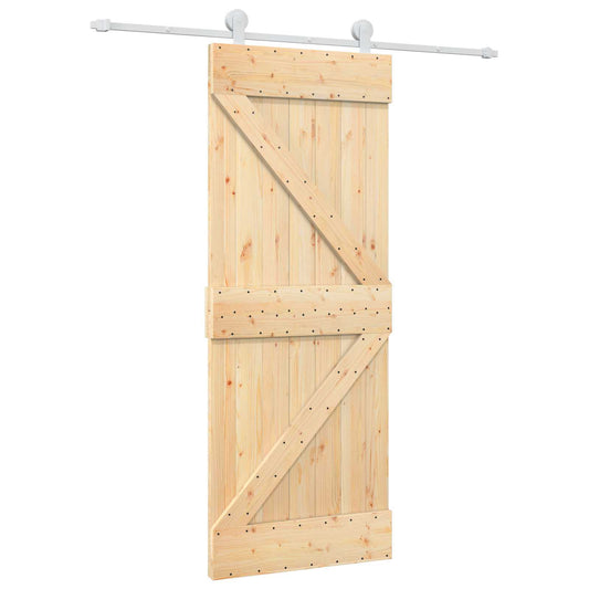 Posuvné Dveře Přírodní A Bílá 80 X 210 Cm