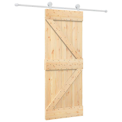 Posuvné Dveře Přírodní A Bílá 80 X 210 Cm