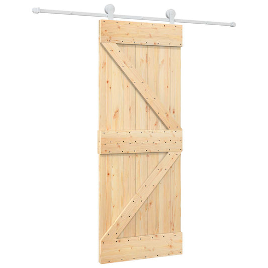 Posuvné Dveře Přírodní A Bílá 80 X 210 Cm