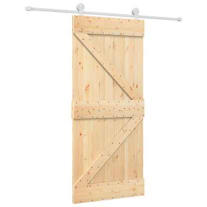 Posuvné Dveře Přírodní A Bílá 90 X 210 Cm