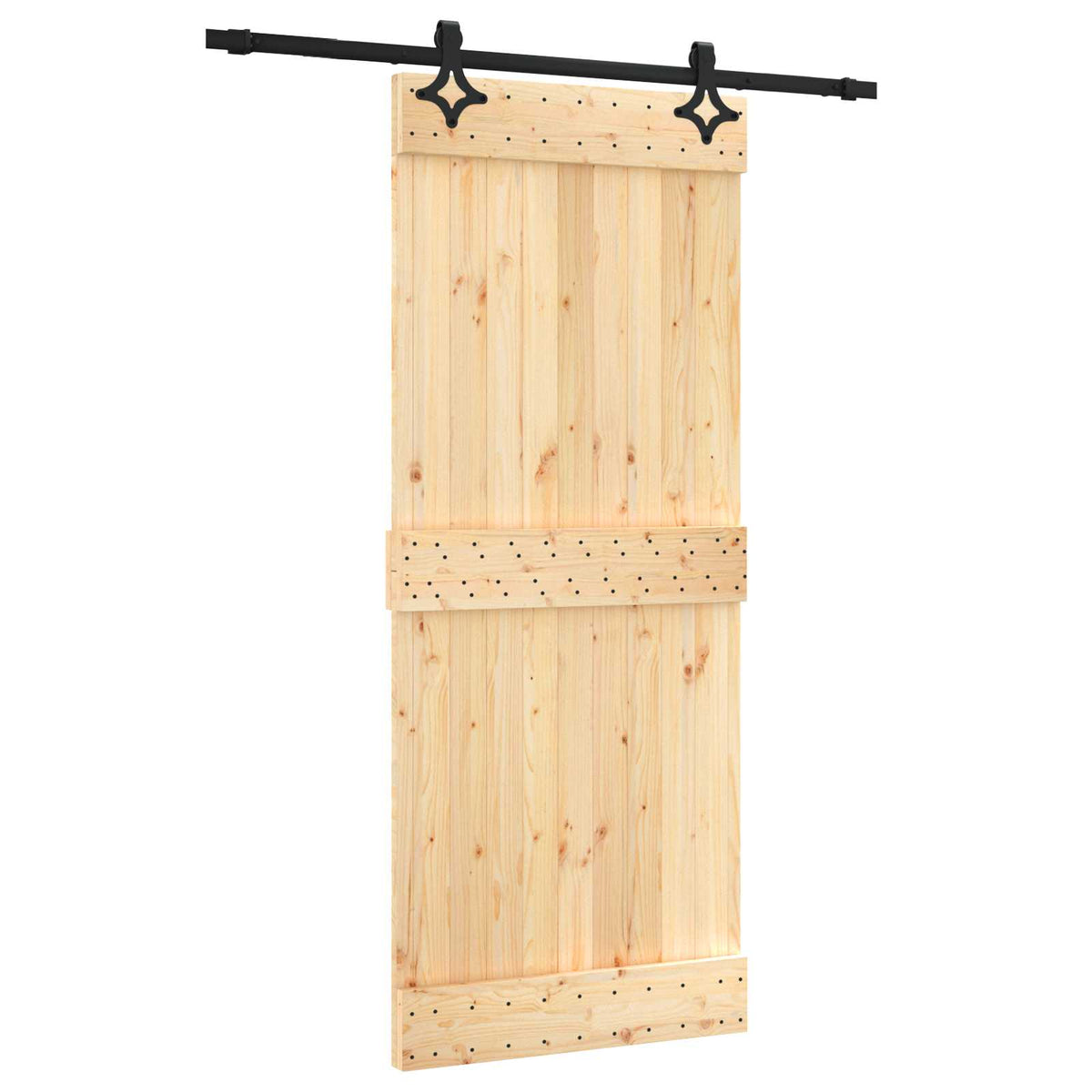 Posuvné Dveře Přirozená A Černá 85 X 210 Cm