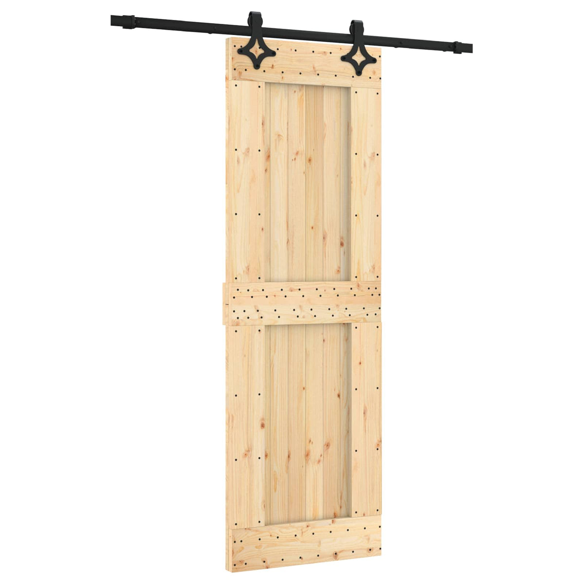Posuvné Dveře Přirozená A Černá 70 X 210 Cm