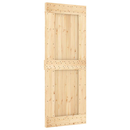Posuvné Dveře Přirozená A Černá 80 X 210 Cm
