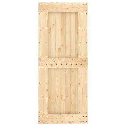 Posuvné Dveře Přirozená A Černá 85 X 210 Cm
