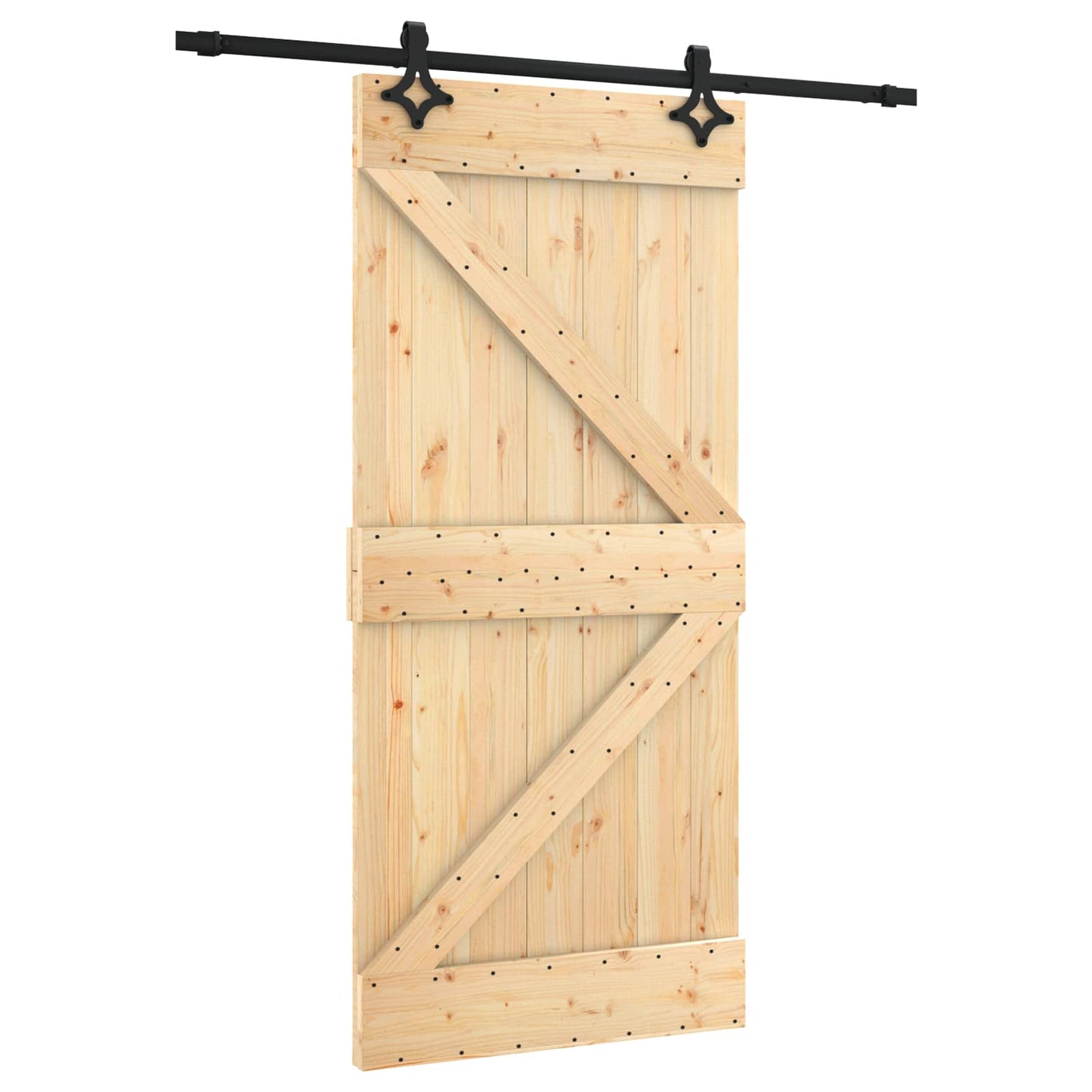 Posuvné Dveře Přirozená A Černá 95 X 210 Cm