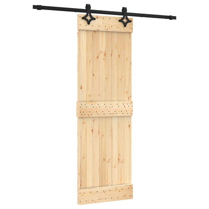 Posuvné Dveře Přirozená A Černá 70 X 210 Cm