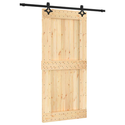 Posuvné Dveře Přirozená A Černá 95 X 210 Cm