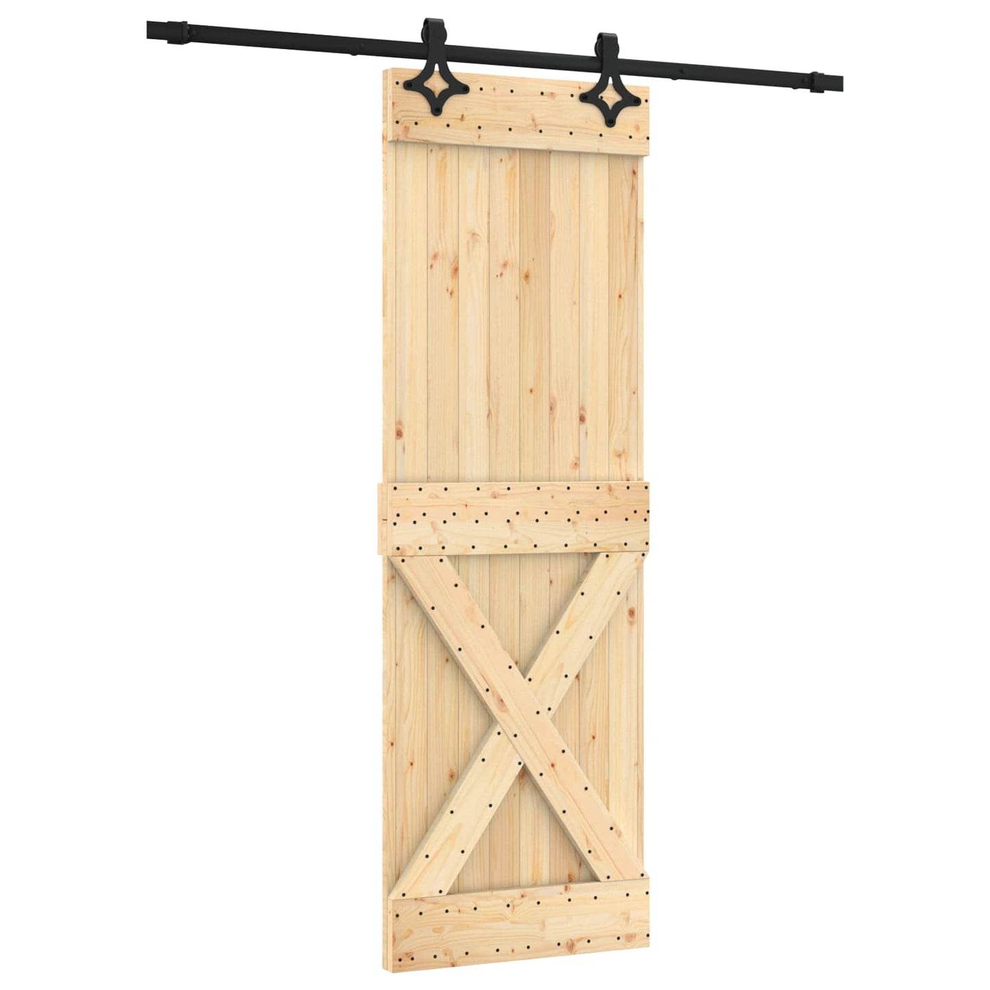 Posuvné Dveře Přirozená A Černá 70 X 210 Cm