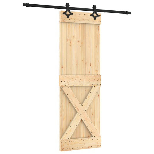 Posuvné Dveře Přirozená A Černá 70 X 210 Cm