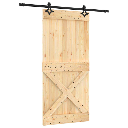 Posuvné Dveře Přirozená A Černá 95 X 210 Cm