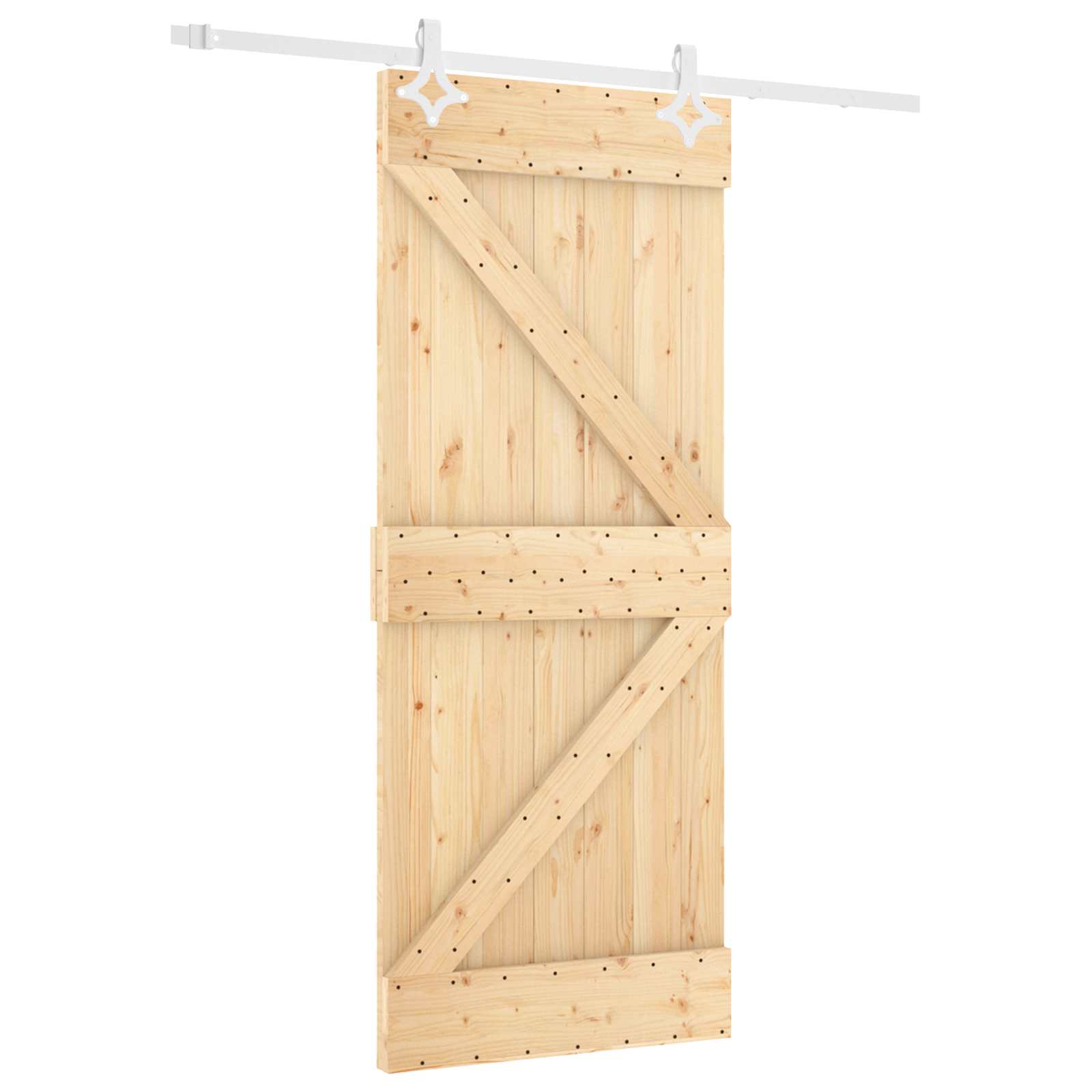 Posuvné Dveře Přírodní A Bílá 80 X 210 Cm