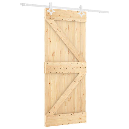 Posuvné Dveře Přírodní A Bílá 80 X 210 Cm