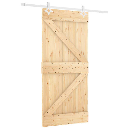 Posuvné Dveře Přírodní A Bílá 90 X 210 Cm
