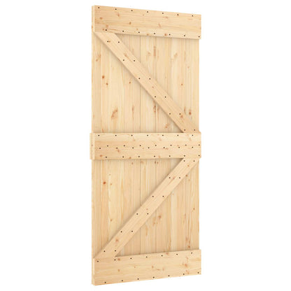 Posuvné Dveře Přírodní A Bílá 90 X 210 Cm
