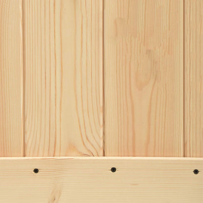 Posuvné Dveře Přírodní A Bílá 90 X 210 Cm Masivní Borové Dřevo