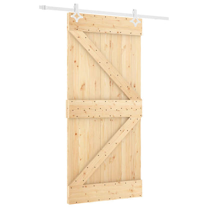 Posuvné Dveře Přírodní A Bílá 100 X 210 Cm
