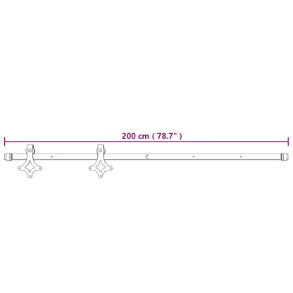 Posuvné Dveře Přírodní A Bílá 85 X 210 Cm Masivní Borové Dřevo