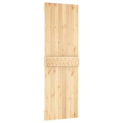 Posuvné Dveře Přirozená A Černá 70 X 210 Cm