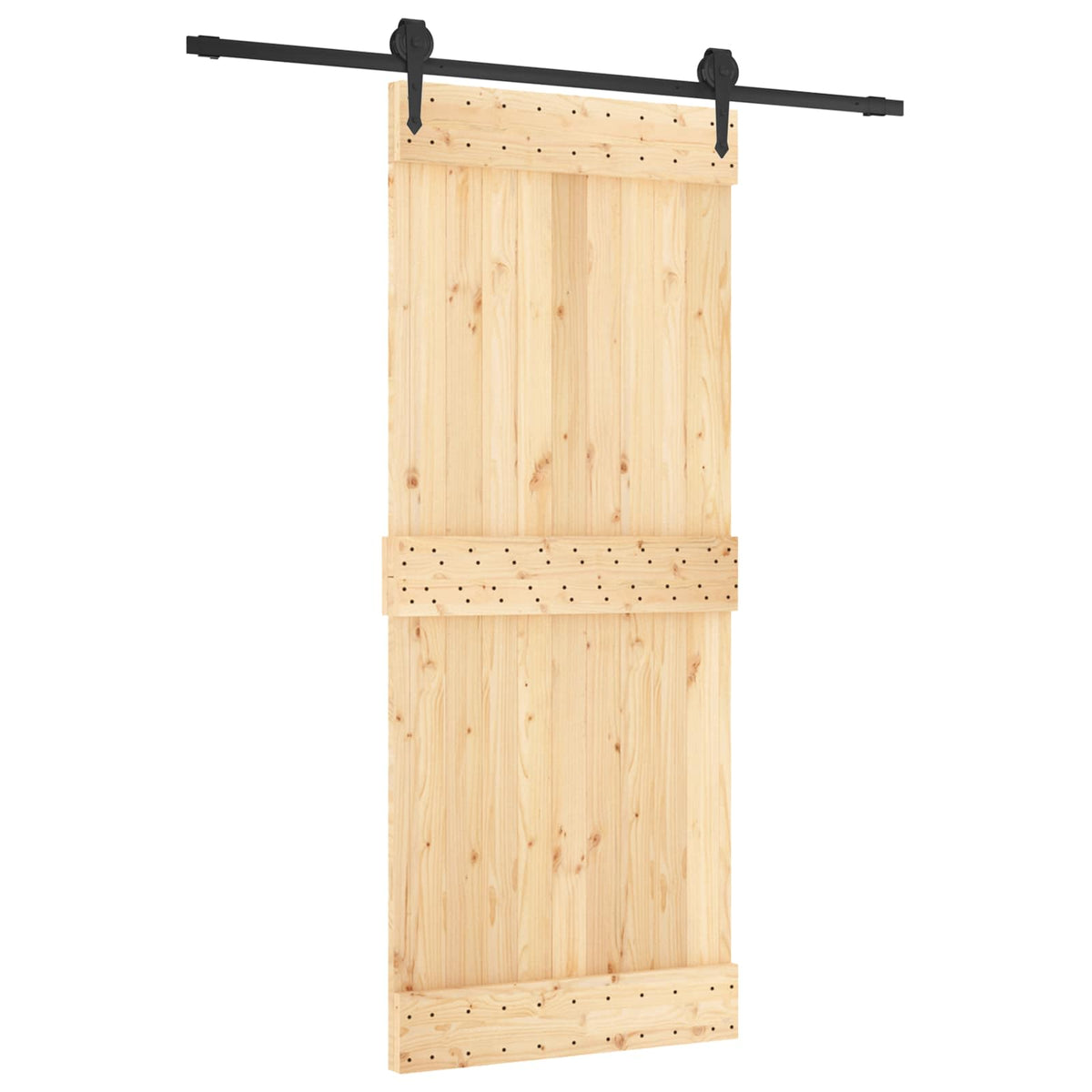Posuvné Dveře Přirozená A Černá 85 X 210 Cm