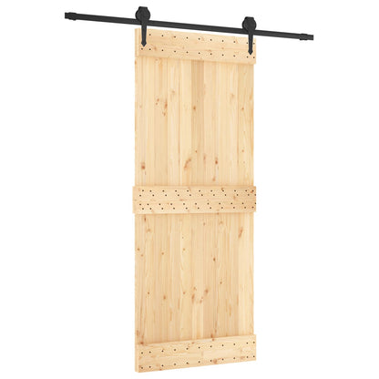 Posuvné Dveře Přirozená A Černá 85 X 210 Cm