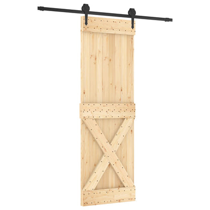 Posuvné Dveře Přirozená A Černá 70 X 210 Cm