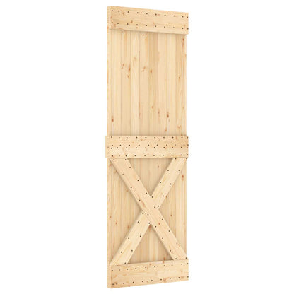 Posuvné Dveře Přirozená A Černá 70 X 210 Cm