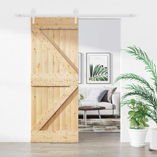 Posuvné Dveře Přírodní A Bílá 80 X 210 Cm