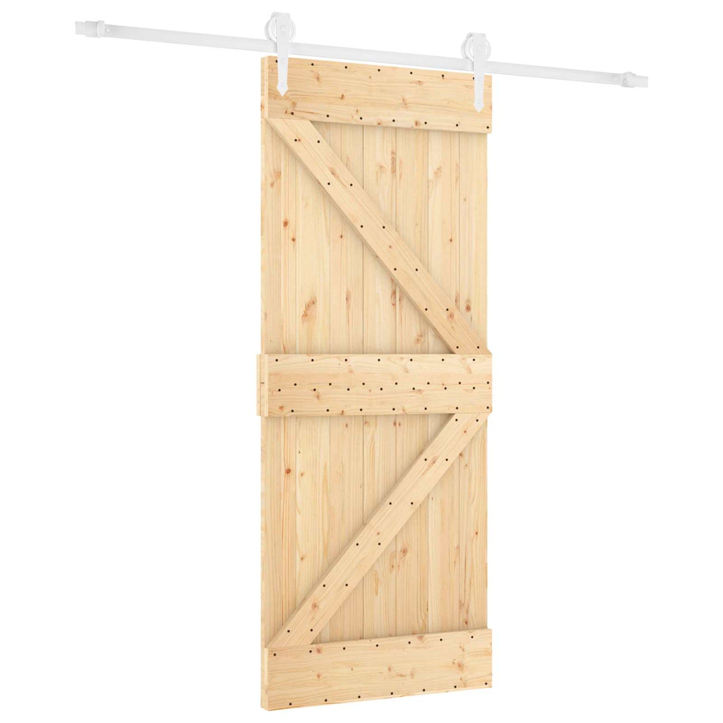Posuvné Dveře Přírodní A Bílá 80 X 210 Cm