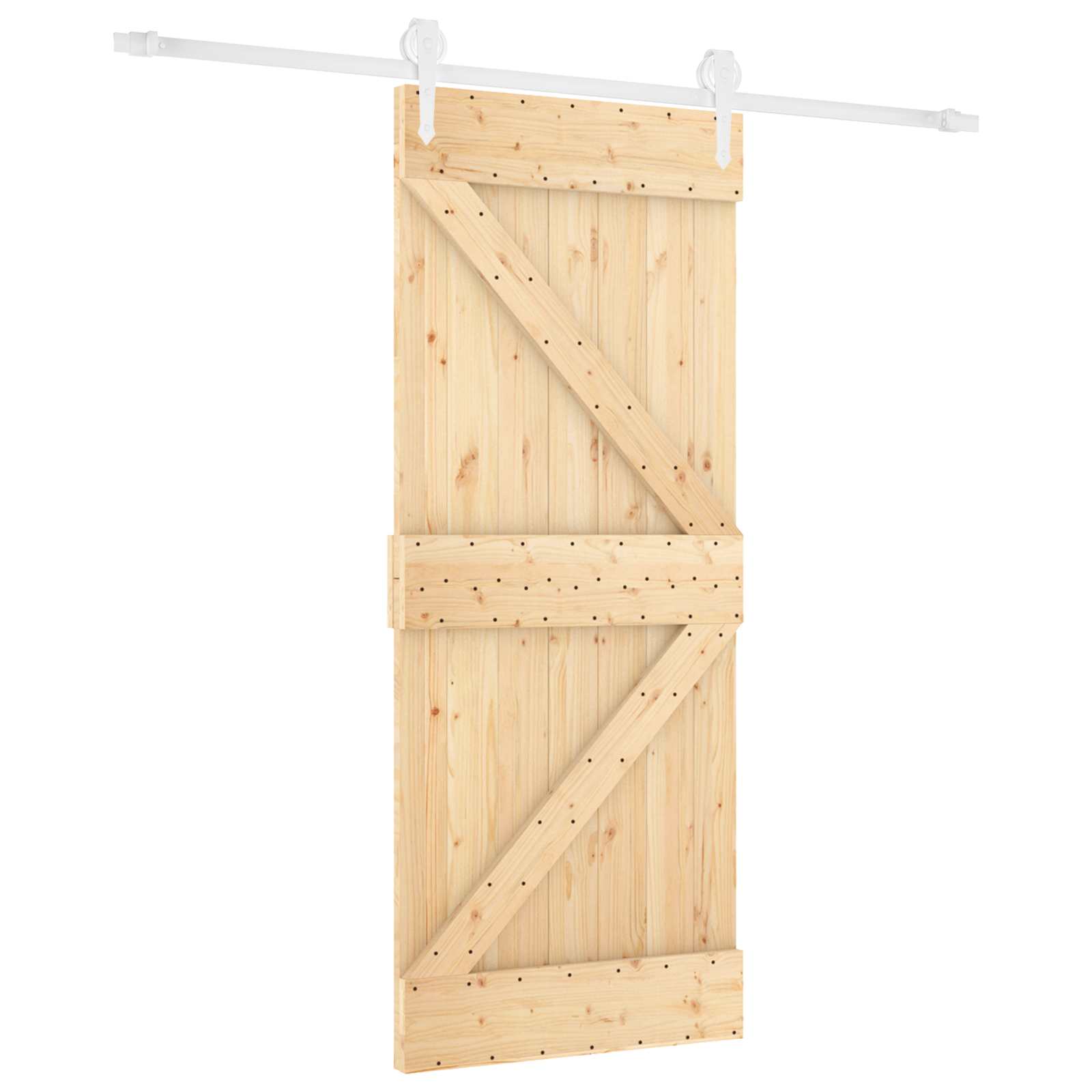 Posuvné Dveře Přírodní A Bílá 80 X 210 Cm