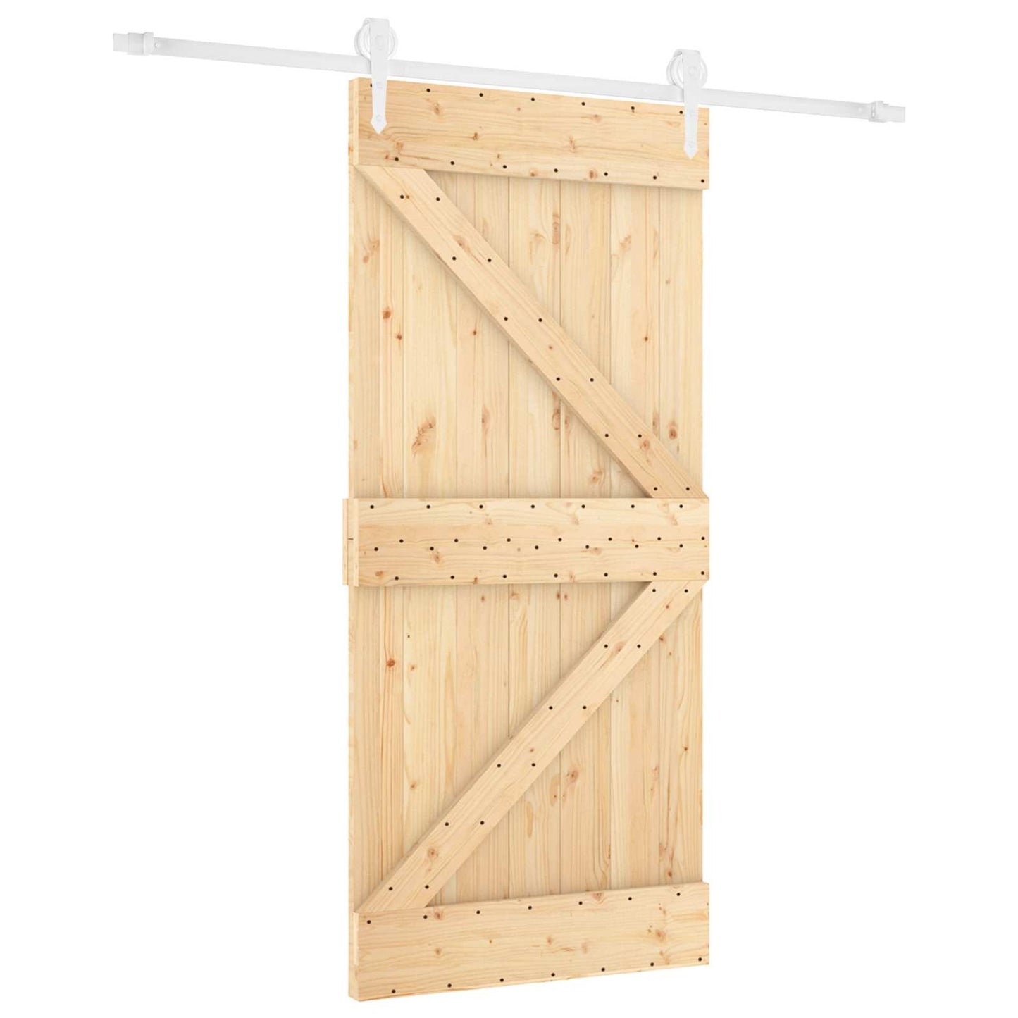 Posuvné Dveře Přírodní A Bílá 90 X 210 Cm
