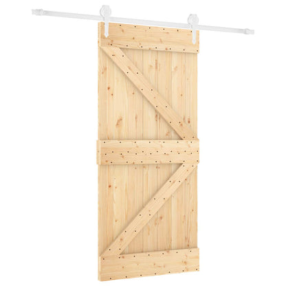 Posuvné Dveře Přírodní A Bílá 90 X 210 Cm