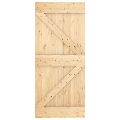 Posuvné Dveře Přírodní A Bílá 90 X 210 Cm