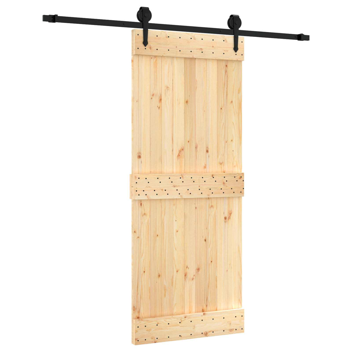Posuvné Dveře Přirozená A Černá 85 X 210 Cm