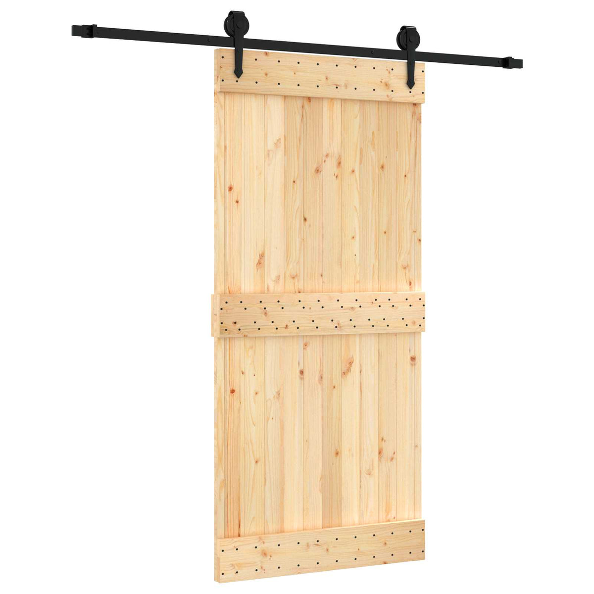 Posuvné Dveře Přirozená A Černá 95 X 210 Cm