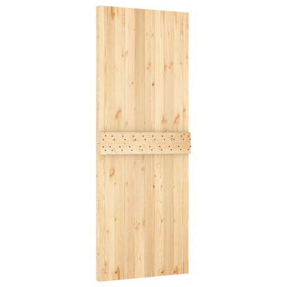 Posuvné Dveře Přirozená A Černá 80 X 210 Cm