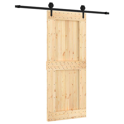 Posuvné Dveře Přirozená A Černá 85 X 210 Cm