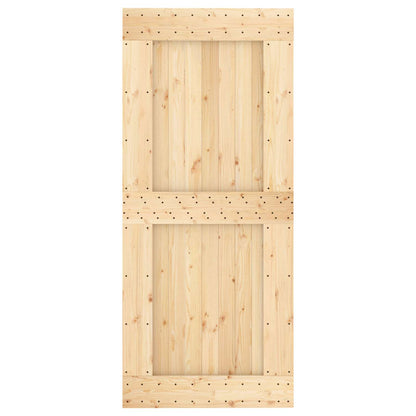 Posuvné Dveře Přirozená A Černá 90 X 210 Cm