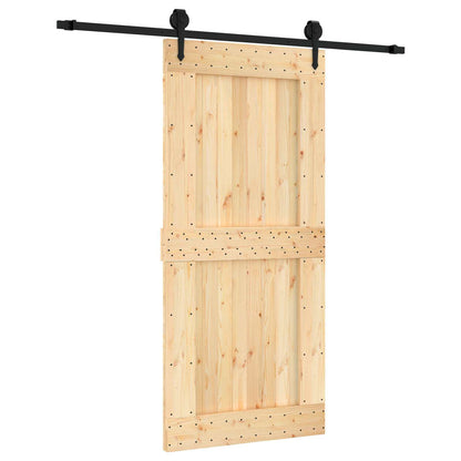Posuvné Dveře Přirozená A Černá 95 X 210 Cm