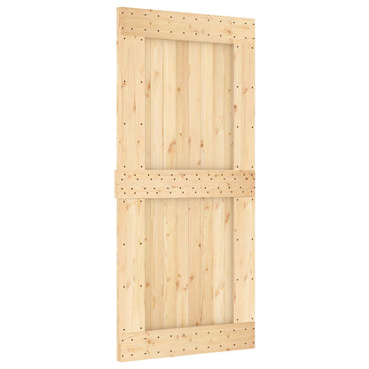Posuvné Dveře Přirozená A Černá 95 X 210 Cm