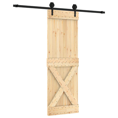 Posuvné Dveře Přirozená A Černá 70 X 210 Cm
