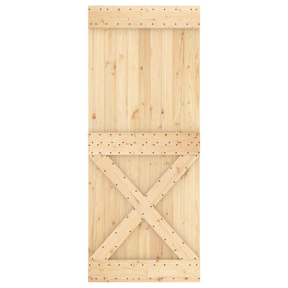 Posuvné Dveře Přirozená A Černá 85 X 210 Cm